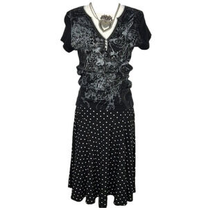 N*W*D New Woman  Design Black Printed T-shirt